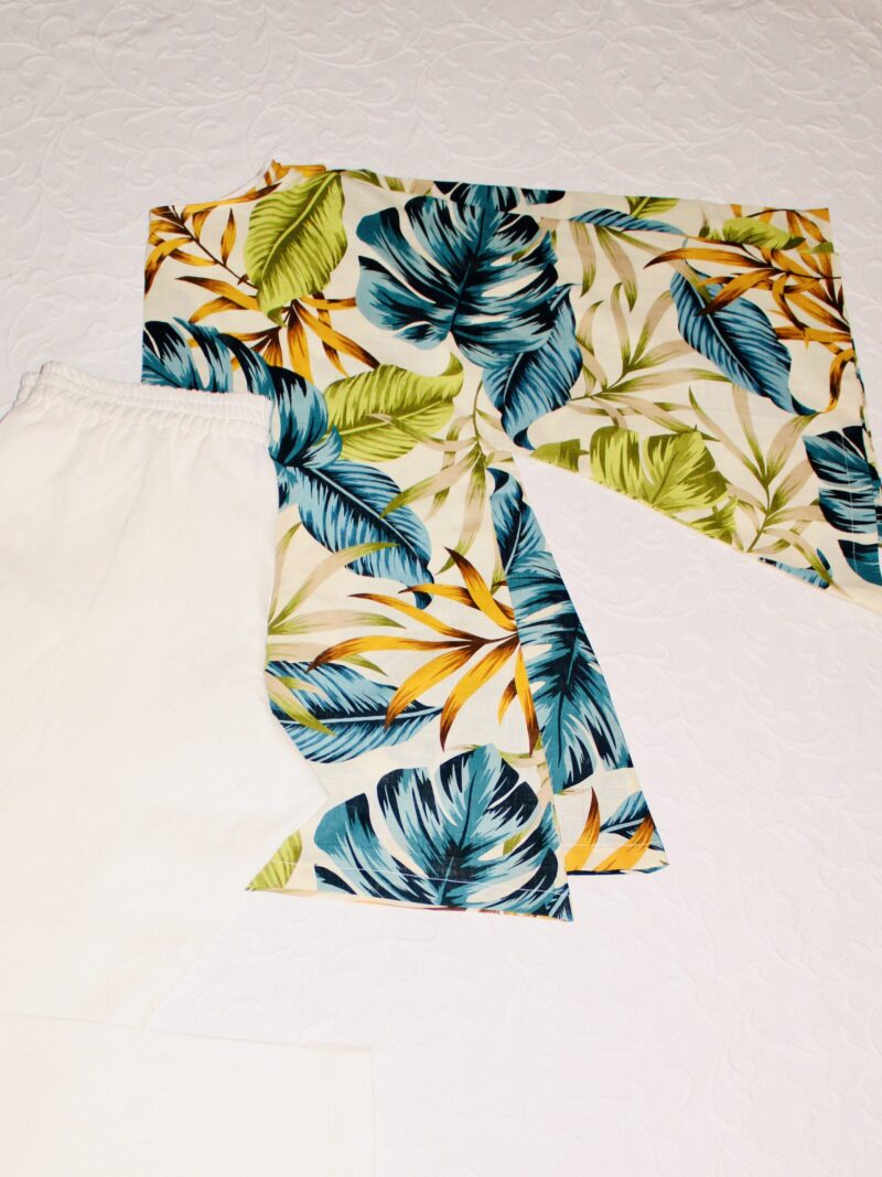 BIFJH03P-PANTALON DE PYJAMA EN LIN BLANC – Image 6