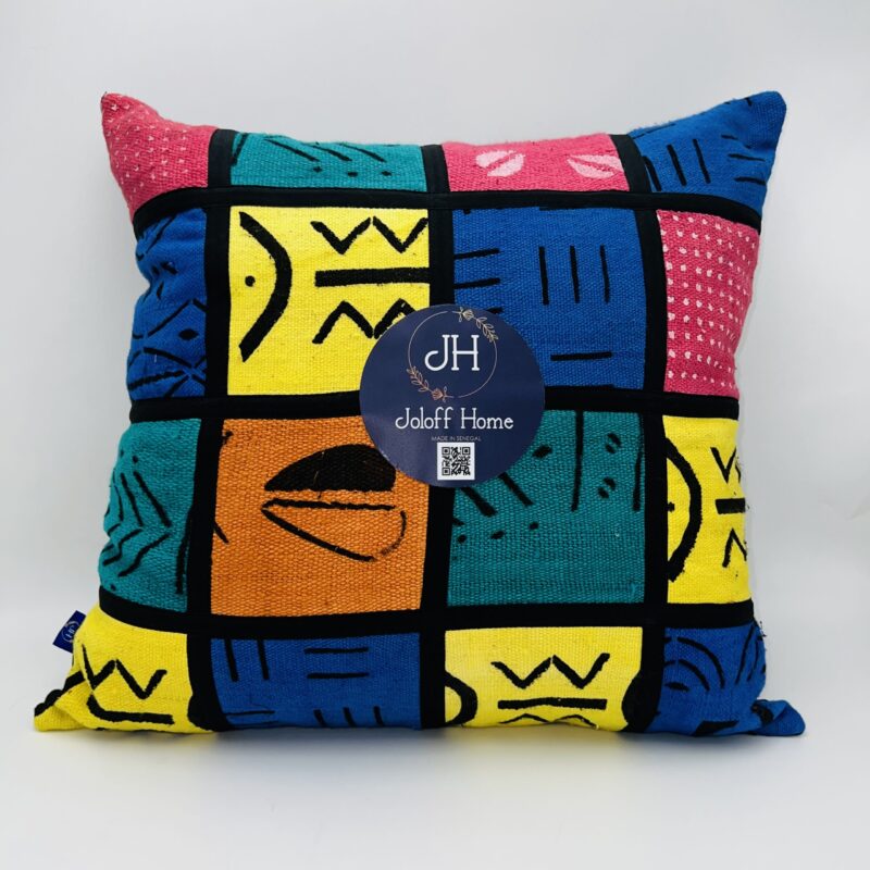 JH298-4545-COUSSIN PATCHWORK BOGOLAN